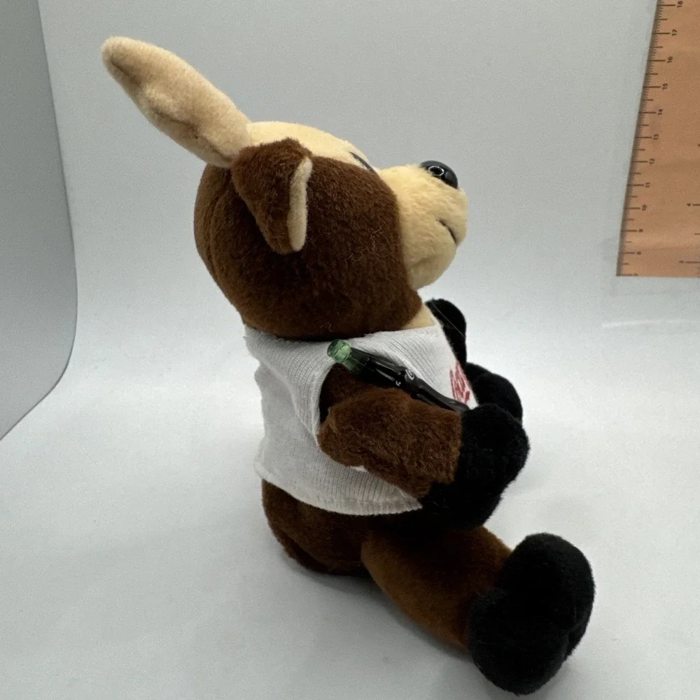 Coca-Cola Collectible Brand (1998) Reindeer Bean Bag Plush #0133 X-mas